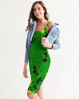 Gaimland Apparel Tatted & Bossed Up Female's Collection- Green Bodycon Dress- (KC)